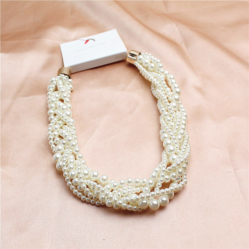 Big Statement Handmade Pearls Beads Necklace Women Bohemian Multi-layer Beaded Vintage Long Necklaces Layers Jewelry