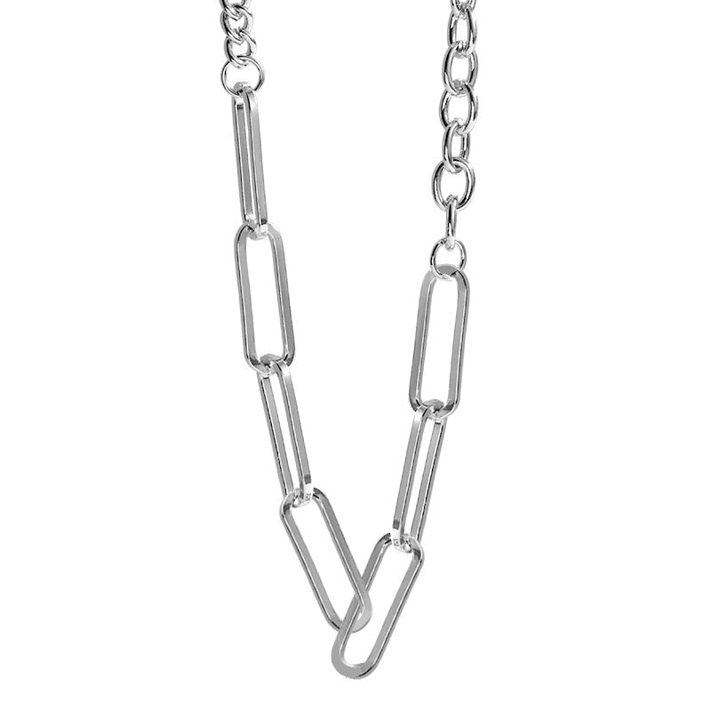 Big Thick Chain Punk Necklace For Women Men Hip Hop 2021 Minimalist Goth Jewelry Unisex Gifts Asymmetry Necklace