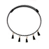 Black Beads Vintage Chokers For Women French Romantic Clavicle Chain Party Gift Simple Tassel Necklaces Prom Accessories