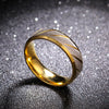 Black Blue Gold Twill Ring Titanium Band Brushed Wedding Stainless Steel Solid Ring Men Women 316L Stainless Steel Rings