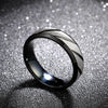 Black Blue Gold Twill Ring Titanium Band Brushed Wedding Stainless Steel Solid Ring Men Women 316L Stainless Steel Rings