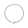 Black Crystal Beads Chain Chokers Necklaces For Women Gold Color Clavicle Charm Necklace Handmade Bohemian Jewelry Accessories