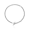 Black Crystal Beads Chain Chokers Necklaces For Women Gold Color Clavicle Charm Necklace Handmade Bohemian Jewelry Accessories