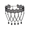 Black Gothic Women's Necklace Necklace Collar Chic Black Short Lace Glamour Woman Neck Choker Jewelry