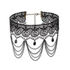 Black Gothic Women's Necklace Necklace Collar Chic Black Short Lace Glamour Woman Neck Choker Jewelry