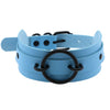 Black Harajuku Spike Round Heart Choker Necklaces Sky Blue Goth Punk Y2K Belt Necklace Women Mens Jewelry Holloween Cosplay Emo