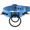 Black Harajuku Spike Round Heart Choker Necklaces Sky Blue Goth Punk Y2K Belt Necklace Women Mens Jewelry Holloween Cosplay Emo