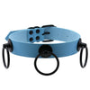 Black Harajuku Spike Round Heart Choker Necklaces Sky Blue Goth Punk Y2K Belt Necklace Women Mens Jewelry Holloween Cosplay Emo