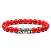 Black Lava Tiger Eye Weathered Stone Bracelets Bangles Classic Owl Beaded Natural Charm Bracelet for Women and Men Yoga Jewelry