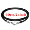 Black Leather Chain Necklace for Women Men Handmade Braid Rope Long Necklace 40/50/60/70/80/90CM Neck Pendant Chain Jewelry Gift