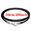 Black Leather Chain Necklace for Women Men Handmade Braid Rope Long Necklace 40/50/60/70/80/90CM Neck Pendant Chain Jewelry Gift