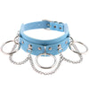 Black Leather Choker Female Collar For Women Goth Punk Chain Harajuku Necklace Sexy Vegan Chocker Festival Girls Gothic Jewelry