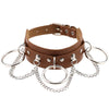 Black Leather Choker Female Collar For Women Goth Punk Chain Harajuku Necklace Sexy Vegan Chocker Festival Girls Gothic Jewelry