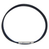 Black Leather Necklace DIY2mm Handmade Steel Tube Buckle Braided Thread Necklace Jewelry Accessories Unisex