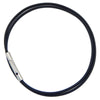 Black Leather Necklace DIY2mm Handmade Steel Tube Buckle Braided Thread Necklace Jewelry Accessories Unisex