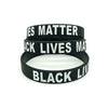 Black Lives Matter Silicone Wristband I Can't Breathe Wrist Band Rubber Bracelet & Bangles For Men Women Jewelry