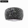 Black Pave Cocktail Ring,Thomas Style Glam Fashion Good Jewerly For Men And Women,2020 Ts Gift In Silver,Super Deals