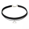 Black Punk Gothic Chokers Necklaces for women Flower Velvet Lace Chokers Lady Geometric Collar Necklaces Pendant Jewelry