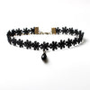 Black Punk Gothic Chokers Necklaces for women Flower Velvet Lace Chokers Lady Geometric Collar Necklaces Pendant Jewelry