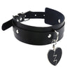 Black Punk Heart Choker Collar Goth Anime Necklaces Kawaii Leather Harness Choker Women Girls Rock Harajuku Emo Gothic Jewelry