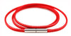 Black Red Braided Genuine Leather Chain Necklaces for Women Men Stainless Steel Magnetic Buckle 40-80 cm DIY Jewelry Gift 2021