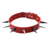 Black Spike Choker Punk Faux Leather Collar For Girls Handmade Chocker Goth Style Necklace Gothic Accessories