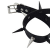 Black Spike Choker Punk Faux Leather Collar For Girls Handmade Chocker Goth Style Necklace Gothic Accessories