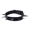 Black Spike Choker Punk Faux Leather Collar For Girls Handmade Chocker Goth Style Necklace Gothic Accessories