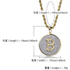 Bling Bitcoin Pendant with Micro Inlaid Zircon Hip Hop Pendant Necklace for Men Women Rapper Hip Hop Jewelry Gift