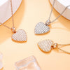 Bling Crystal Zircon Love Heart Pendant Necklace For Women's Neck Chai Gold Necklace Bridal Wending AnniversaryJewelry Gifts
