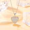 Bling Crystal Zircon Love Heart Pendant Necklace For Women's Neck Chai Gold Necklace Bridal Wending AnniversaryJewelry Gifts