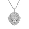 Bling Iced Out Necklace Micro Pave Cubic Zircon Lion Head Pendant for Men Women Gifts  Hip Hop Jewelry