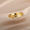 Bling Scrub Finger Ring Stainless Steel Gold Color Couple Rings For Women Wedding Band Engagement Aesthetic Jewerly anillos