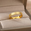 Bling Scrub Finger Ring Stainless Steel Gold Color Couple Rings For Women Wedding Band Engagement Aesthetic Jewerly anillos