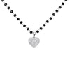 Bling Zirconia Love Heart Pendant Necklace for Women Kpop Gold Color Choker Beaded Chain Necklace Bridal Jewelry Gift 2022