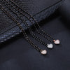 Bling Zirconia Love Heart Pendant Necklace for Women Kpop Gold Color Choker Beaded Chain Necklace Bridal Jewelry Gift 2022