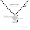 Bling Zirconia Love Heart Pendant Necklace for Women Kpop Gold Color Choker Beaded Chain Necklace Bridal Jewelry Gift 2022