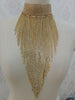 Blingbling Rhinestone Tassel Necklace Choker Collar Geometric Fringe Necklace Jewelry Sexy Dance Show Night Club Female Necklace