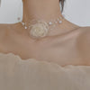 Blossom Pearl Necklace 2021 Collarbone Chain Necklace for Women Chokers Necklaces