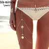 Bls-miracle Beach Bohemia Style Jewelry Gold Color Leg Chain For Women Sexy Statement Body Chains Accessories BN-32