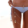 Bls-miracle Beach Bohemia Style Jewelry Gold Color Leg Chain For Women Sexy Statement Body Chains Accessories BN-32