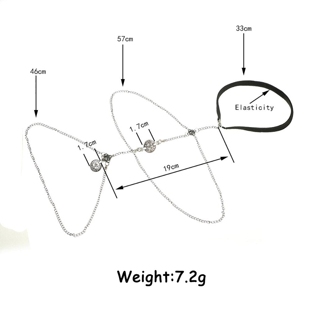 Bls-miracle Beach Bohemia Style Jewelry Gold Color Leg Chain For Women Sexy Statement Body Chains Accessories BN-32