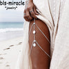 Bls-miracle Beach Bohemia Style Jewelry Gold Color Leg Chain For Women Sexy Statement Body Chains Accessories BN-32