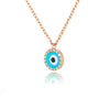 Blue Crystal Evil Eye Necklace For Women Turkish Lucky Necklaces Pendant Goth Choker Jewelry Birthday Gift Accessories Mujer