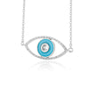 Blue Crystal Evil Eye Necklace For Women Turkish Lucky Necklaces Pendant Goth Choker Jewelry Birthday Gift Accessories Mujer