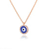 Blue Crystal Evil Eye Necklace For Women Turkish Lucky Necklaces Pendant Goth Choker Jewelry Birthday Gift Accessories Mujer