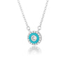 Blue Crystal Evil Eye Necklace For Women Turkish Lucky Necklaces Pendant Goth Choker Jewelry Birthday Gift Accessories Mujer