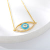 Blue Crystal Evil Eye Necklace For Women Turkish Lucky Necklaces Pendant Goth Choker Jewelry Birthday Gift Accessories Mujer