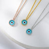 Blue Crystal Evil Eye Necklace For Women Turkish Lucky Necklaces Pendant Goth Choker Jewelry Birthday Gift Accessories Mujer