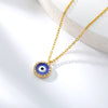 Blue Crystal Evil Eye Necklace For Women Turkish Lucky Necklaces Pendant Goth Choker Jewelry Birthday Gift Accessories Mujer